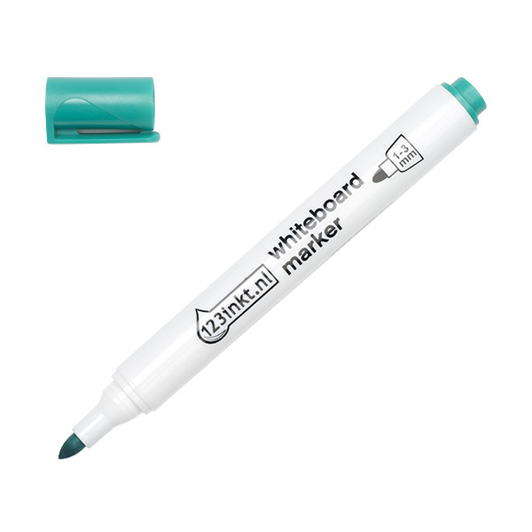 Whiteboard marker 2.5mm round tip | green | 123ink 300024 - 1