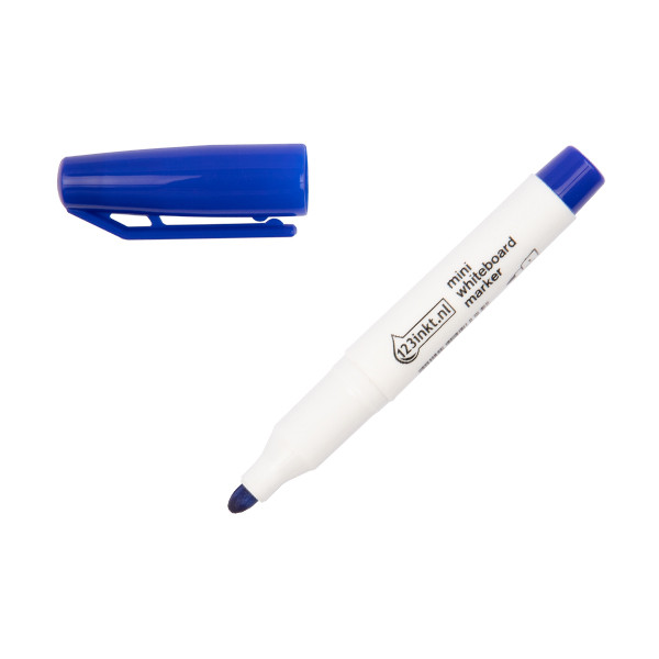 Whiteboard marker mini 1mm round | blue | 123ink 390570 - 1