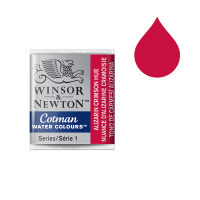 Winsor & Newton Cotman 003 alizarin crimson hue watercolour paint (half pan) 301003 410466