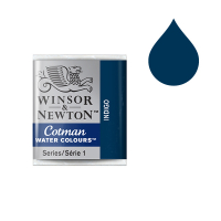 Winsor & Newton Cotman 322 indigo watercolour paint (half pan) 301322 410484
