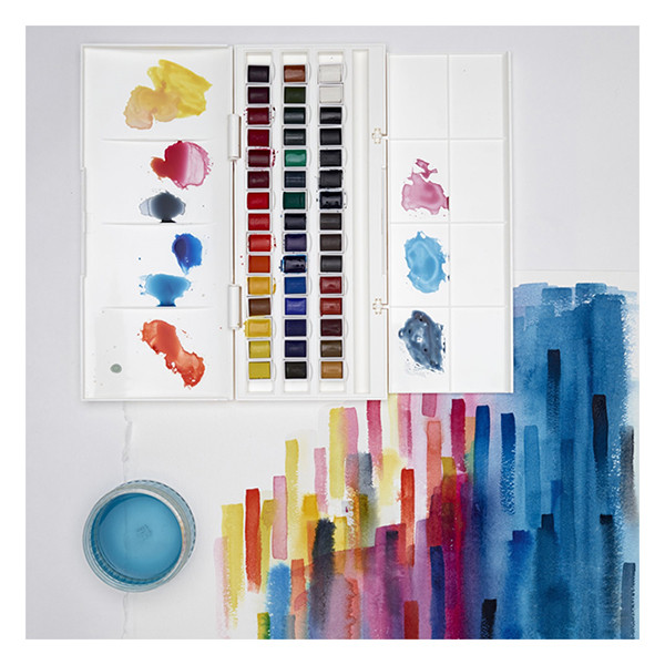 Winsor & Newton Cotman Studio watercolor paint set (45 half pans) 390471 410506 - 3