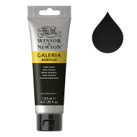 Winsor & Newton Galeria 331 ivory black acrylic paint, 120ml 2131331 410139