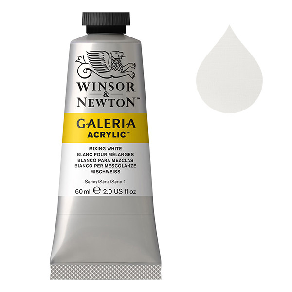 Winsor & Newton Galeria 415 mixing white acrylic paint, 60ml 410023 - 1