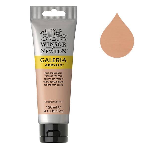 Winsor & Newton Galeria 437 pale terracotta acrylic paint, 120ml 410149 - 1
