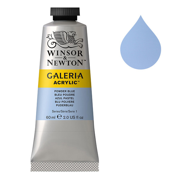 Winsor & Newton Galeria 446 powder blue acrylic paint, 60ml 410041 - 1