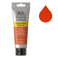 Winsor & Newton Galeria 90 cadmium orange hue acrylic paint, 120ml 2131090 410125