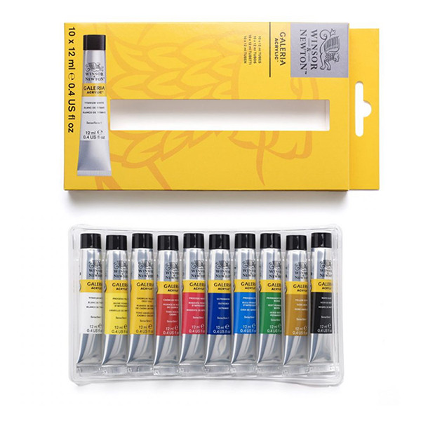 Winsor & Newton Galeria beginner acrylic paint tubes set, 12ml | 10-pack 410681 - 1