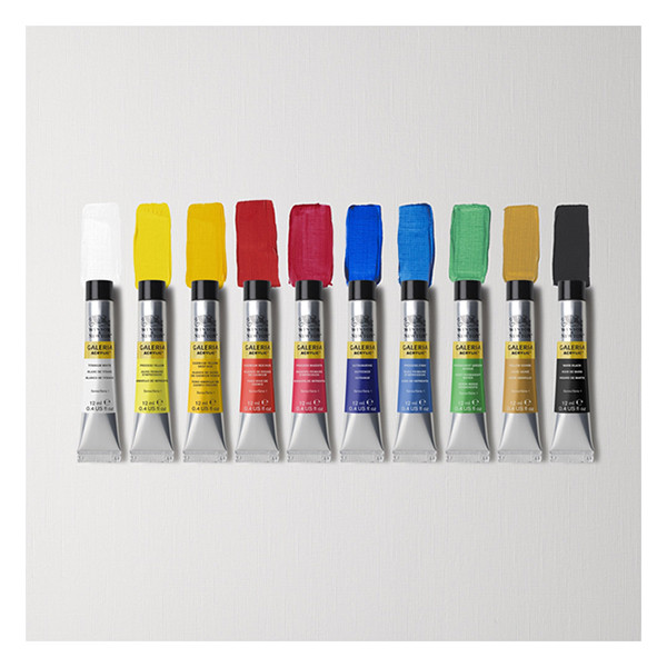 Winsor & Newton Galeria beginner acrylic paint tubes set, 12ml | 10-pack 410681 - 2