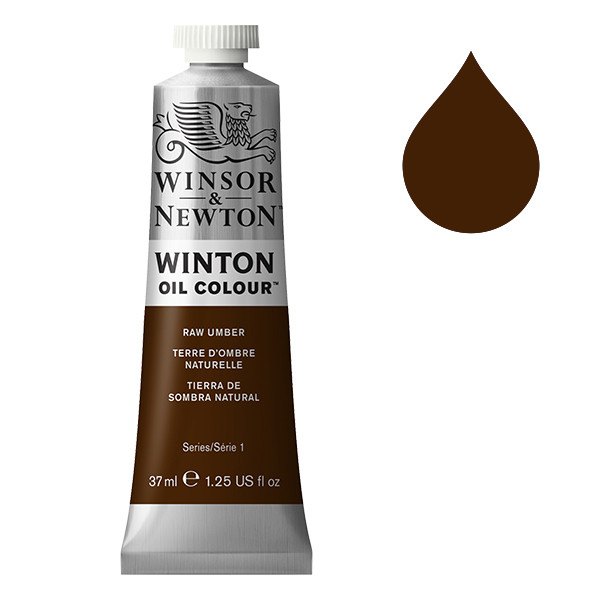 Winsor & Newton Winton 554 raw umber oil paint, 37ml 410285 - 1
