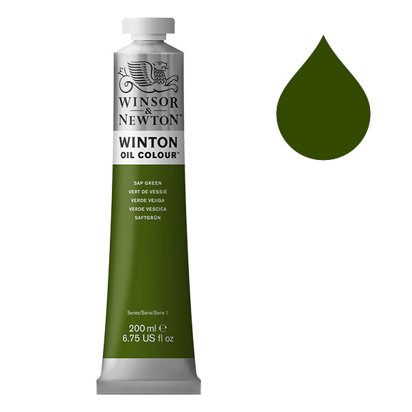 Winsor & Newton Winton 599 sap green oil paint, 200ml 410340 - 1