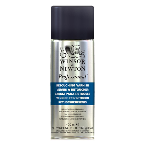 Winsor & Newton oil paint retouching varnish spray, 400ml 410401 - 1
