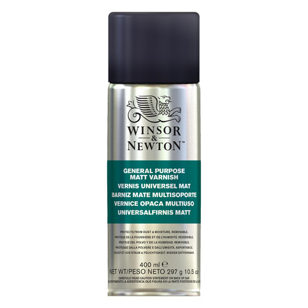 Winsor & Newton oil paint universal matte varnish spray, 400ml 410430 - 1