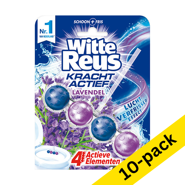 Toilet block 50g | Witte Reus Lavender Active Boost | 10-pack SRE00183 - 1