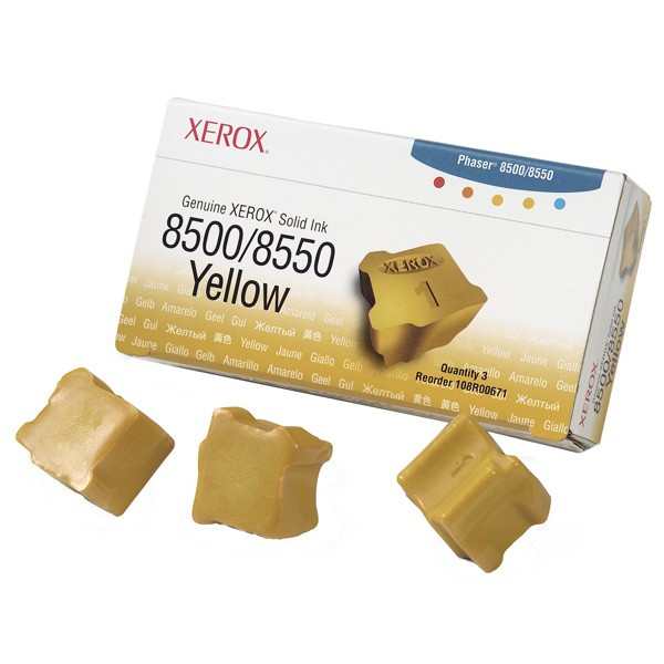 Xerox 108R00671 yellow Solid Ink Sticks 3-pack (original) 108R00671 046930 - 1
