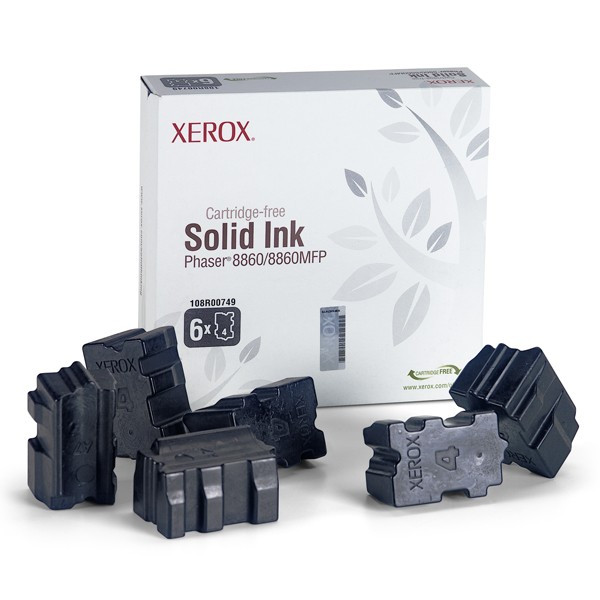 Xerox 108R00749 black solid ink 6-pack (original Xerox) 047374 - 1