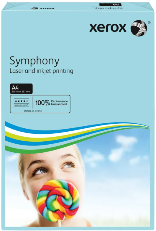 A4 80g paper | medium blue | Xerox Symphony | 500 sheets 150524 - 1