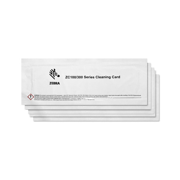 Zebra 105999-311 cleaning cards | 5-pack 141557 - 1