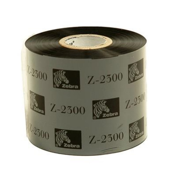 Zebra 2300 wax ribbon (02300BK06045) 60mm x 450m (12 ribbons) 02300BK06045 141058 - 1
