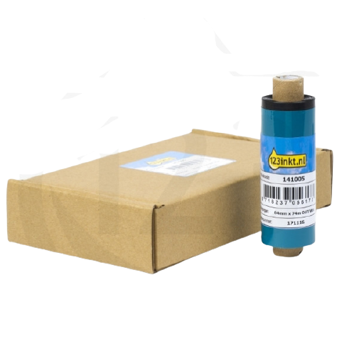 Zebra 2300 wax ribbon (02300GS08407) 84mm x 74m (123ink version) | 5-pack 141005 - 1