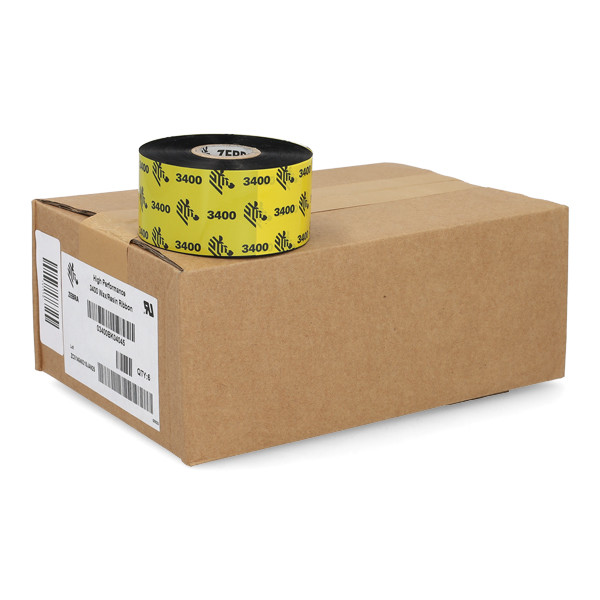 Zebra 3400 wax/resin ribbon (03400BK04045) 40mm x 450m | 6-pack 141110 - 1