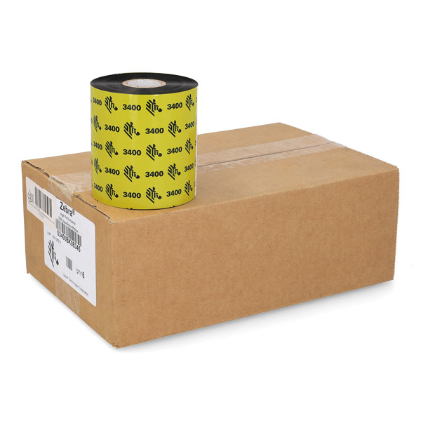 Zebra 3400 wax/resin ribbon (03400BK08345) 83mm x 450m | 6-pack 141114 - 1