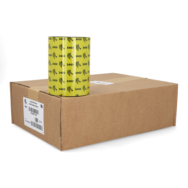 Zebra 3400 wax/resin ribbon (03400BK11045) 110mm x 450m | 6-pack 141120 - 1