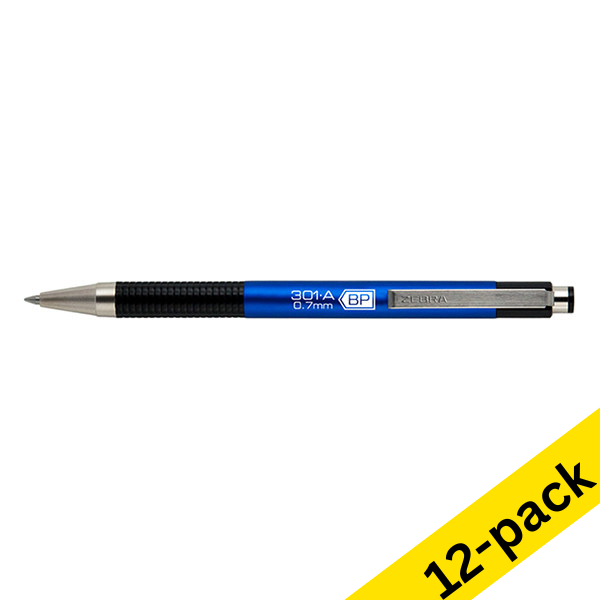 Ballpoint pen | blue | Zebra F-301A | 12-pack 423809 - 1