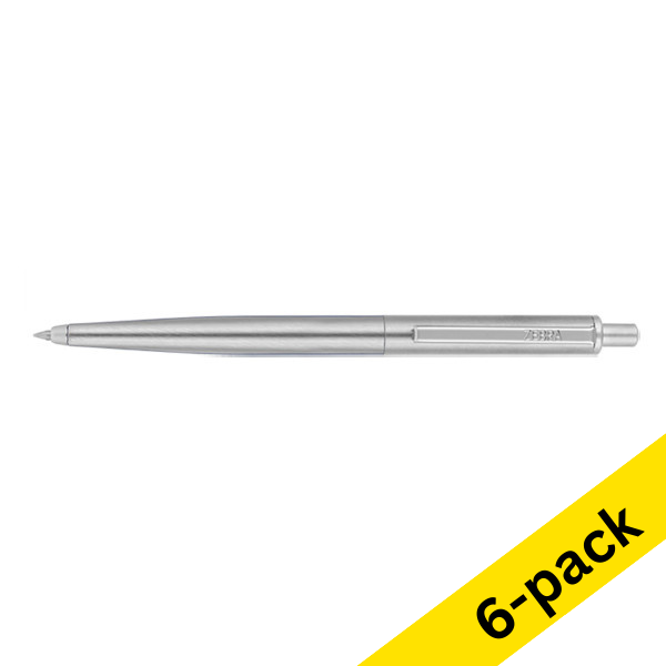 Ballpoint pen | silver | Zebra 901 | 6-pack 423804 - 1