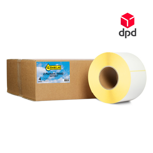 Zebra Z-Perform 1000D DPD label (3007096-T) 102 x 152mm (123ink version) | 4-pack 653421 - 1