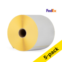 Zebra Z-Perform 1000D FedEx label (800284-605) 102 x 152mm (123ink version) | 5-pack 653307