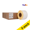 Zebra Z-Perform 1000D FedEx shipping label (3006306-T) 100 x 150mm (123ink version) | 4-pack x5 653296 - 1