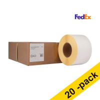 Zebra Z-Perform 1000D FedEx shipping label (3006306-T) 100 x 150mm (123ink version) | 4-pack x5 653296