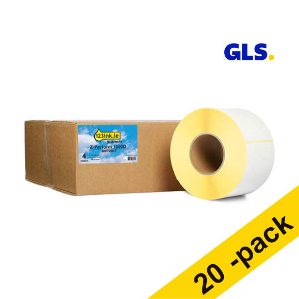 Zebra Z-Perform 1000D GLS label (3007096-T) 102 x 152mm | 4-pack x5 653251 - 1