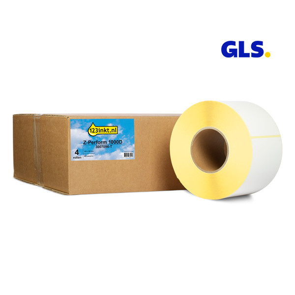 Zebra Z-Perform 1000D GLS label (3007096-T) 102 x 152mm (123ink version) | 4-pack 653241 - 1