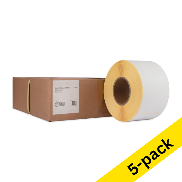 Zebra Z-Perform 1000D label (3005093) 100 x 210mm (123ink version) | 4-pack x5 650877 - 1