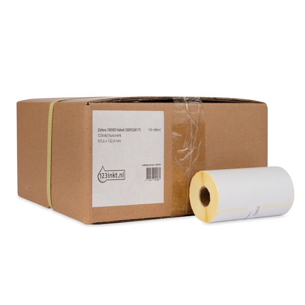 Zebra Z-Perform 1000D label (3005281-T) 101.6 x 152.4mm (123ink version) | 16-pack 140199 - 1