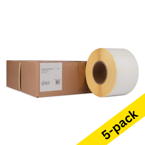 Zebra Z-Perform 1000D label (3006777-T) 100 x 50mm (123ink version) | 4-pack x5 650876 - 1