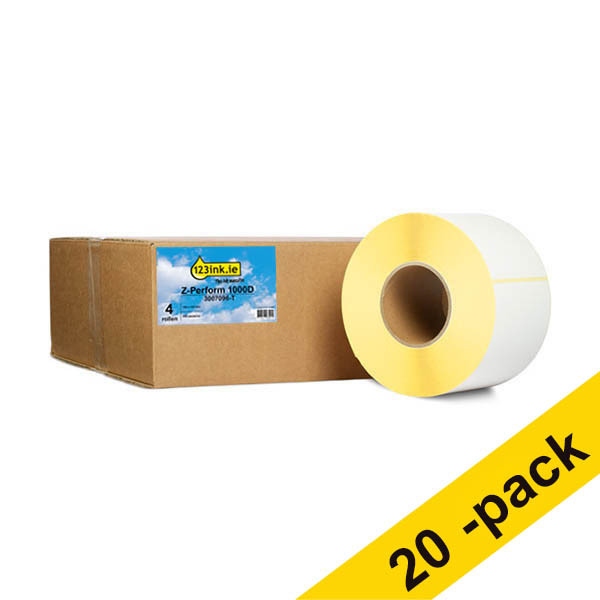 Zebra Z-Perform 1000D label (3007096-T) 102 x 152mm (123ink version) | 4-pack x5 650875 - 1