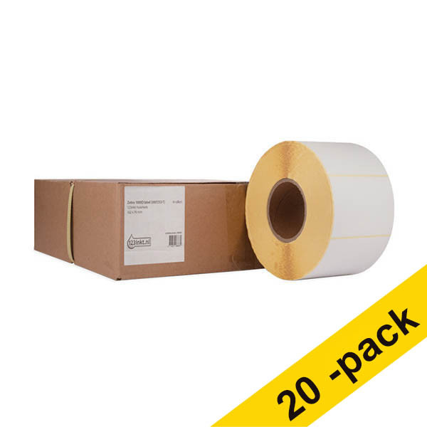 Zebra Z-Perform 1000D label (3007253-T) 102 x 76mm (123ink version) | 4-pack x5 650878 - 1