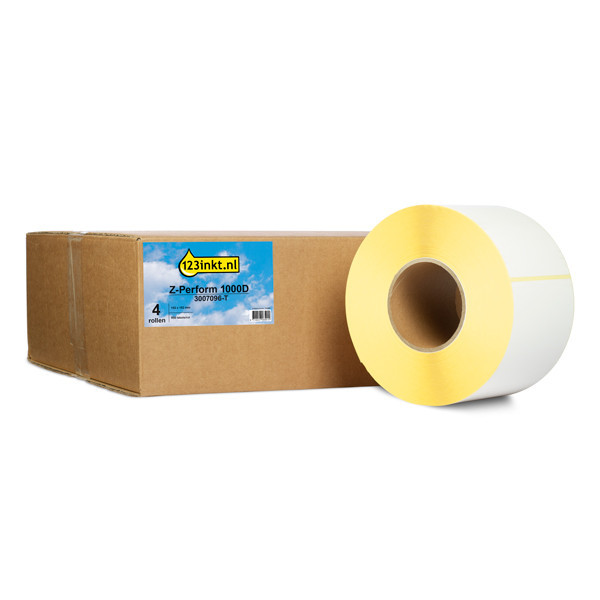 Zebra Z-Perform 1000D post label (3007096-T) 102 x 152mm (123ink version) | 4-pack 653361 - 1
