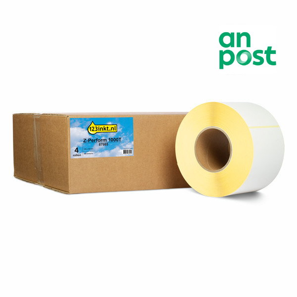 Zebra Z-Perform 1000T An Post label (87985) 102 x 152mm (123ink version) | 4-pack 653123 - 1