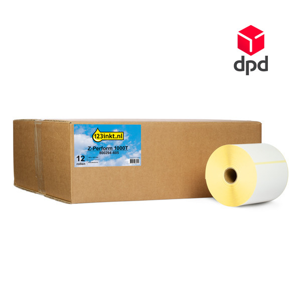 Zebra Z-Perform 1000T DPD label (800294-605) 102 x 152mm (123ink version) | 12-pack 653419 - 1