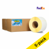 Zebra Z-Perform 1000T FedEx label (87985) 102 x 152mm (123ink version) | 4-pack x5 653310 - 1