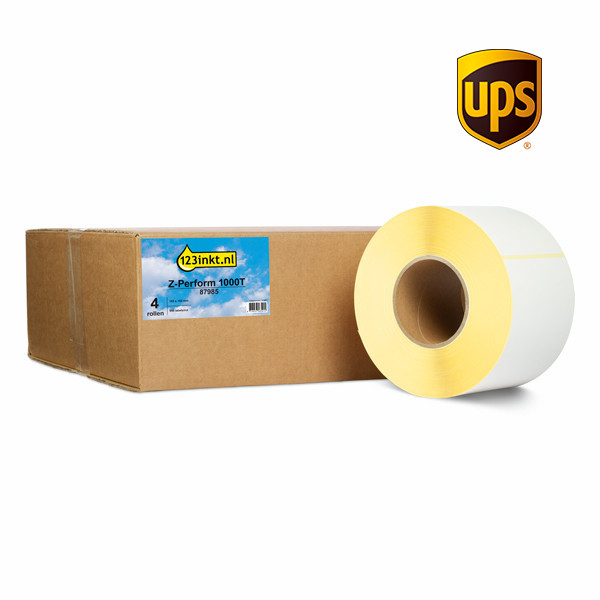 Zebra Z-Perform 1000T UPS label (87985) 102 x 152mm (123ink version) | 4-pack 653183 - 1