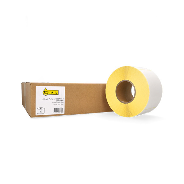 Zebra Z-Perform 1000T label (3005091) 100 x 150mm (123ink version) | 4-pack 145176 - 1