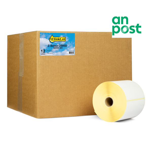 Zebra Z-Select 2000D An Post label (800264-605) 102 x 152mm (123ink version) | 12-pack 653118 - 1