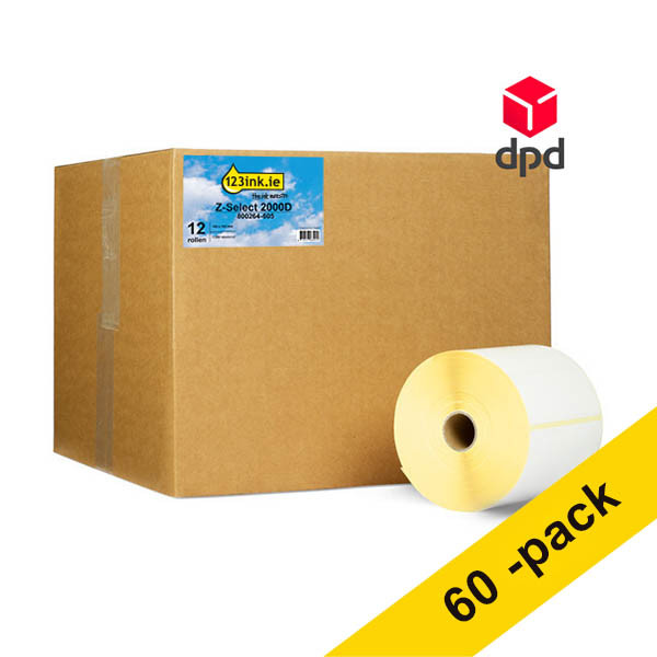 Zebra Z-Select 2000D DPD label (800264-605) 102 x 152mm (123ink version) | 12-pack x5 653428 - 1