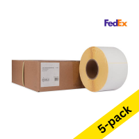 Zebra Z-Select 2000D FedEx label (800740-605) 102 x 152mm (123ink version) | 4-pack x5 653312