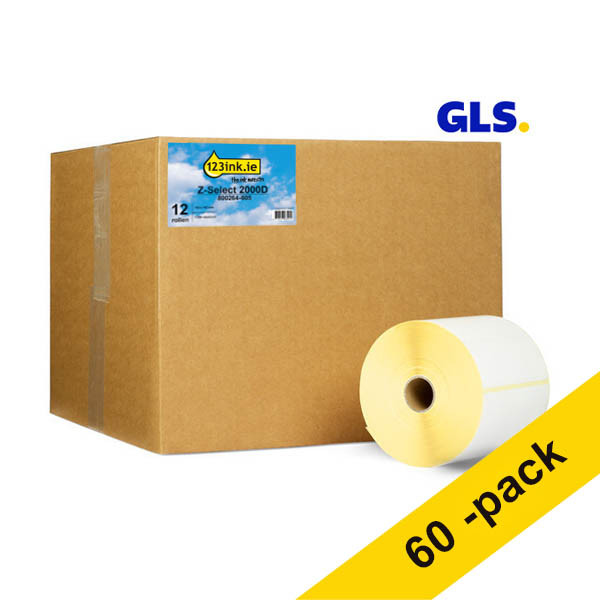 Zebra Z-Select 2000D GLS label (800264-605) 102 x 152mm (123ink version) | 12-pack x3 653248 - 1
