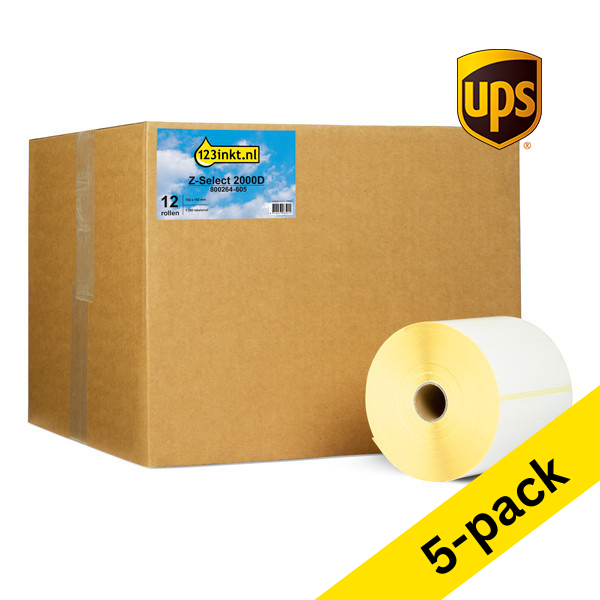 Zebra Z-Select 2000D UPS label (800264-605) 102 x 152mm (123ink version) | 12-pack x5 653188 - 1